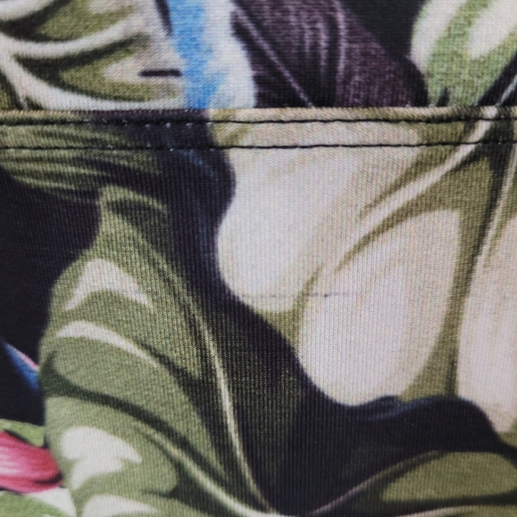 TOPSHOP Island Life Tropical Print Bodycon Dress Size 10 - Picture 6 of 9